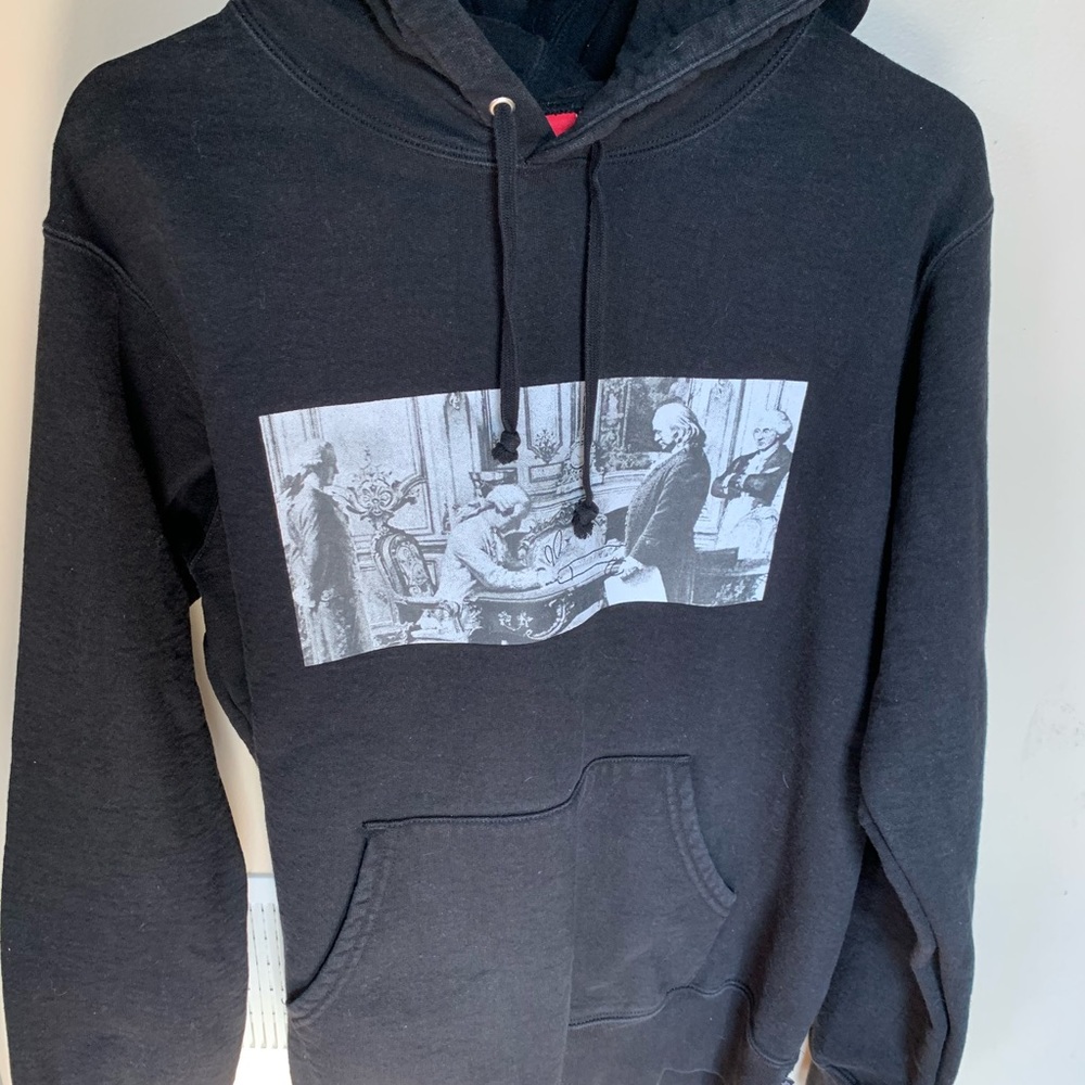 Supreme Hooded Sweatshirt Medium Black